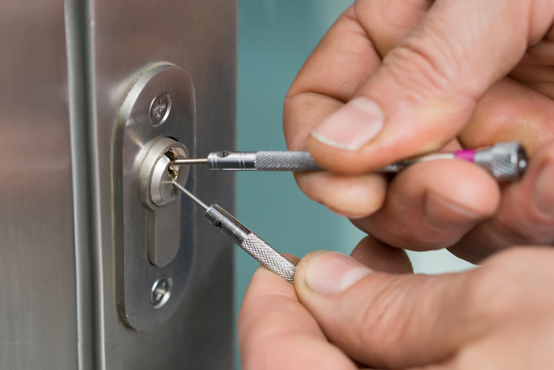 Professional locksmith at work in Birmingham